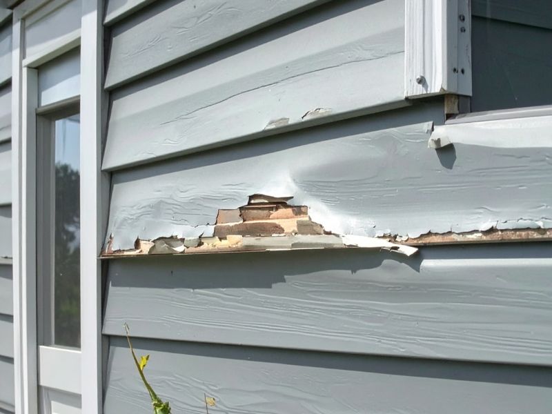 Warped siding on NJ home