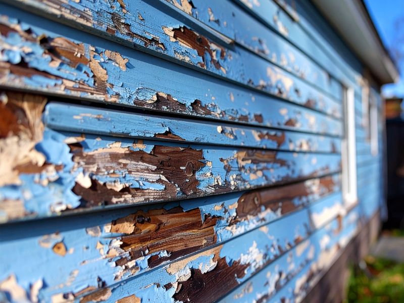 Wood siding rot inspection
