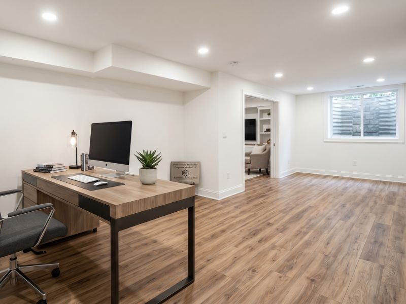 basement home office Livingston NJ — Carpenter Mendez LLC