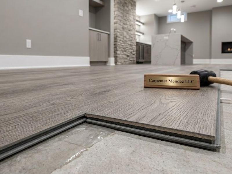 finished basement flooring Livingston NJ — Carpenter Mendez