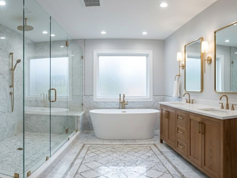 master bathroom Bloomfield New Jersey — Carpenter Mendez