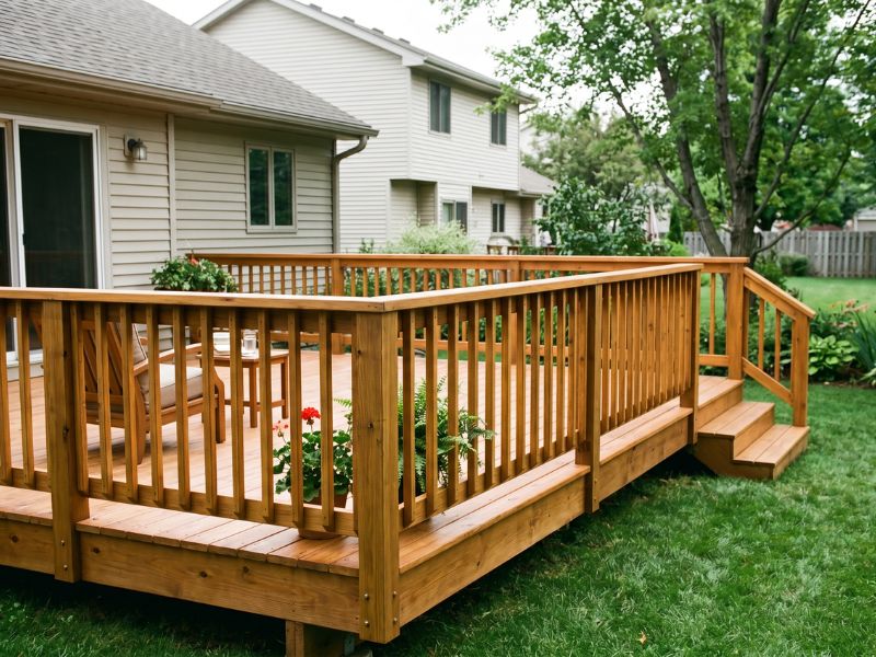 deck with railing Bloomfield NJ — Carpenter Mendez LLC