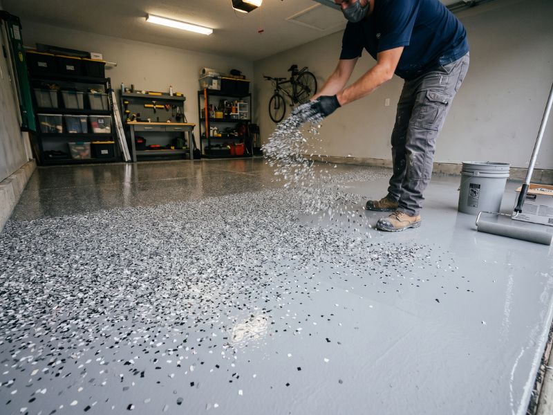 epoxy floor flake system