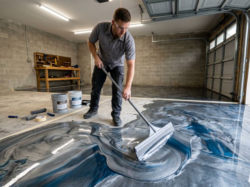 metallic epoxy floor New Jersey